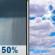 Monday: Chance Rain Showers then Partly Sunny