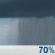 Thursday: Rain showers likely. Mostly cloudy, with a high near 53. Chance of precipitation is 70%. Thursday: Rain Showers Likely